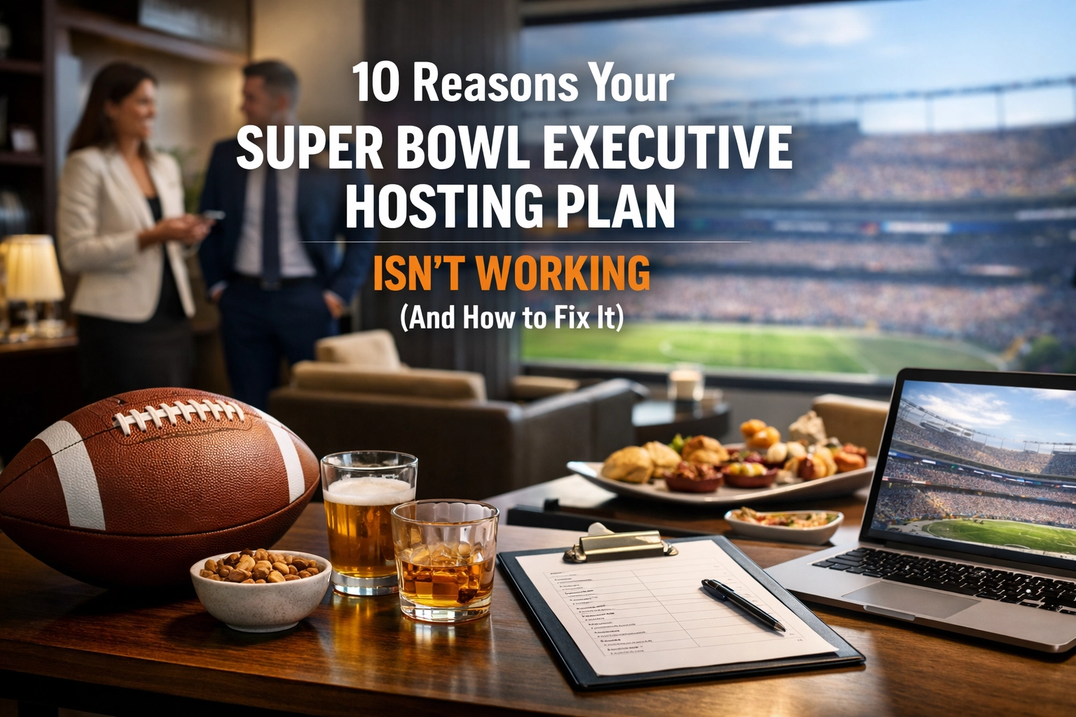 10 Reasons Your Super Bowl Executive Hosting Plan Isn't Working (And How to Fix It) s2btgtge9e9
